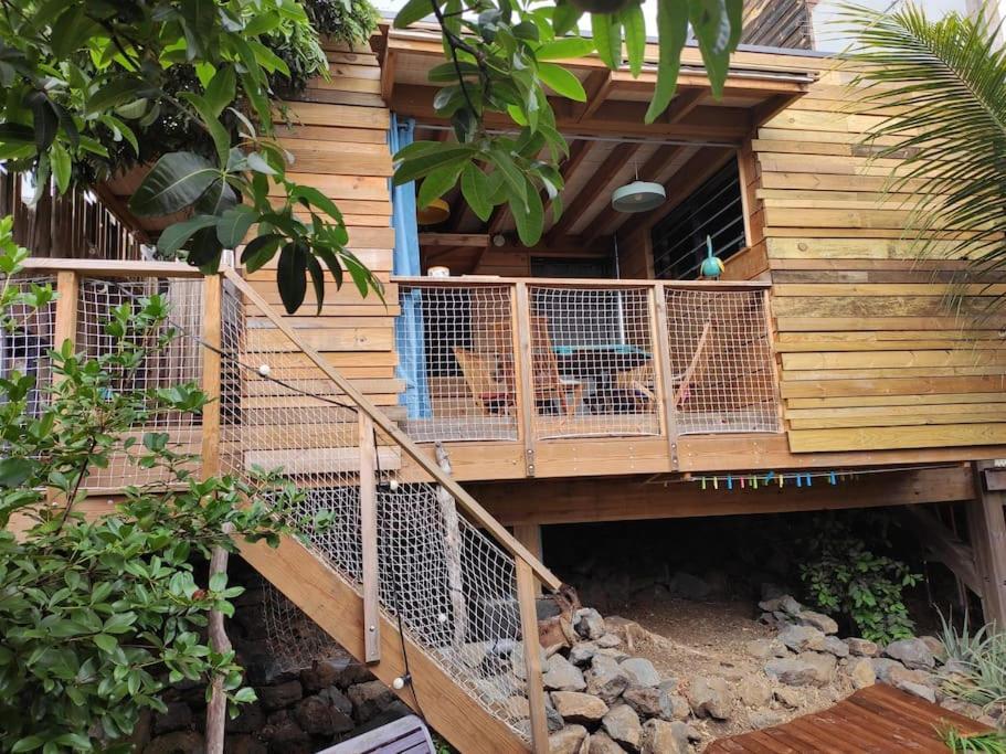 Bungalow Ecologique Avec Toilettes Seches Leu Kabanon Vue Mer サン・ル エクステリア 写真