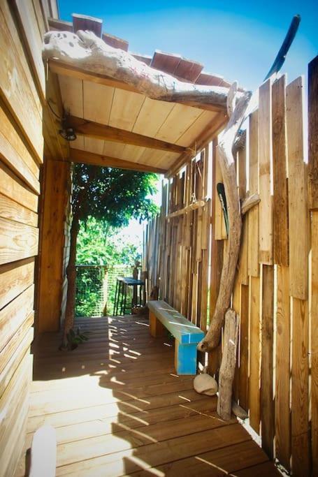Bungalow Ecologique Avec Toilettes Seches Leu Kabanon Vue Mer サン・ル エクステリア 写真