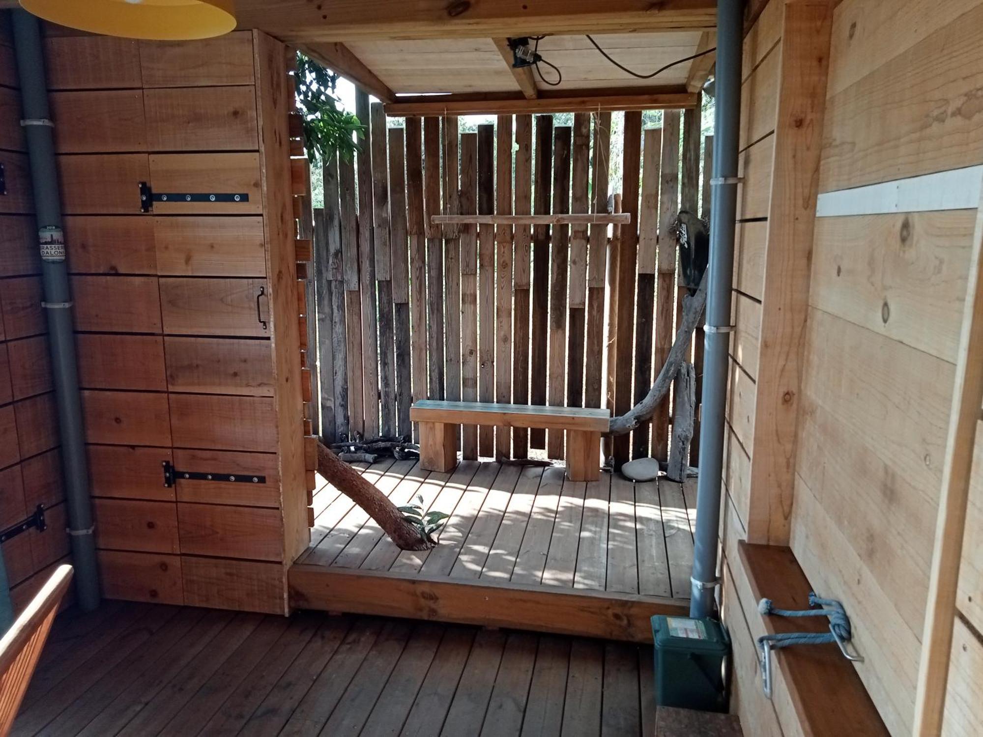 Bungalow Ecologique Avec Toilettes Seches Leu Kabanon Vue Mer サン・ル エクステリア 写真
